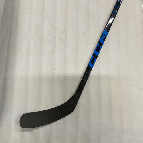 Vist Large View of Product Image Which is Used CCM JETSPEED Youth One Piece Right Black And Royal Blue 30 Flex