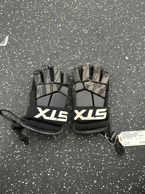 Vist Large View of Product Image Which is Used STX STALLION Lacrosse Gloves Junior Black XS