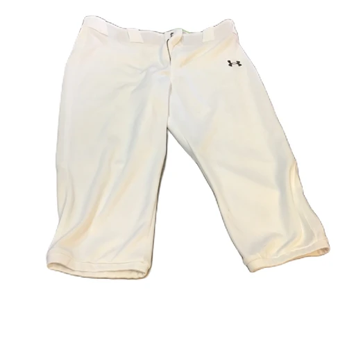 Vist Large View of Product Image Which is Used Under Armour 1378698 baseball/SB Pant Boys White XL