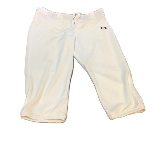 Vist Large View of Product Image Which is Used Under Armour 1378698 BB/SB Pant Boys White LG
