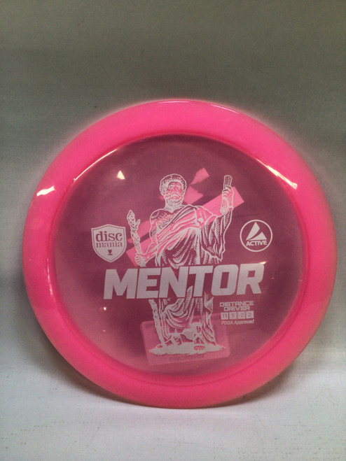 Vist Large View of Product Image Which is Used Discmania MENTOR Disc Golf Driver Pink