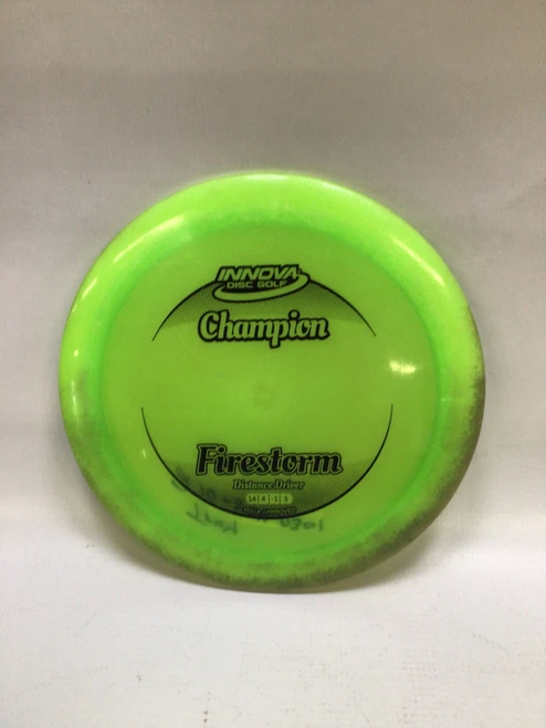 Vist Large View of Product Image Which is Used Innova FIRESTORM Disc Golf Driver Green