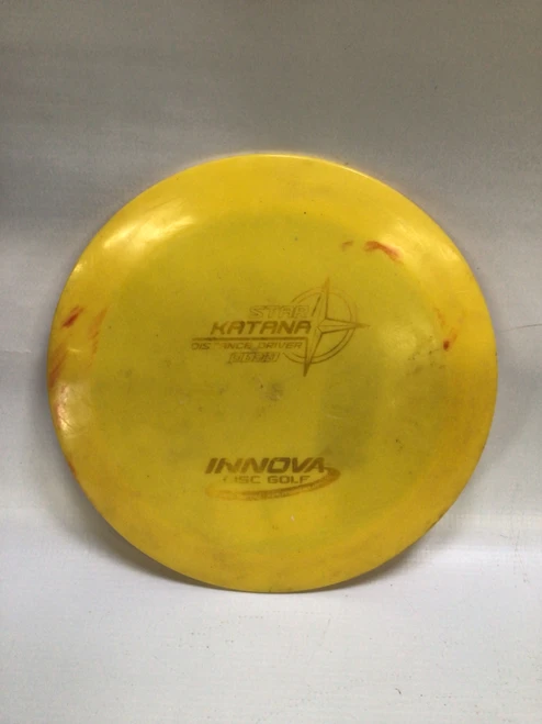 Vist Large View of Product Image Which is Used Innova KATANA Disc Golf Driver Yellow