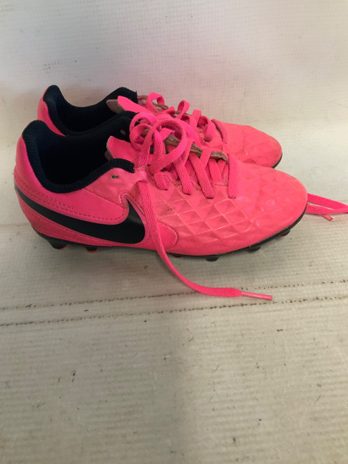 Vist Large View of Product Image Which is Used Nike Soccer Cleats Pink Youth 12.0