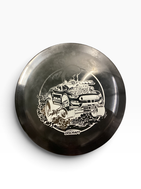 Vist Large View of Product Image Which is Used Discraft Z RAPTOR Disc Golf Driver Black