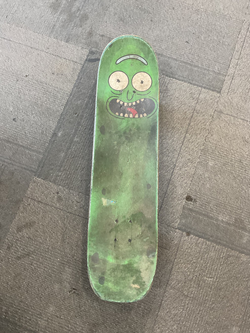 Vist Large View of Product Image Which is Used RICK AND MORTY SKATEBOARD Complete Skateboard Green 8"