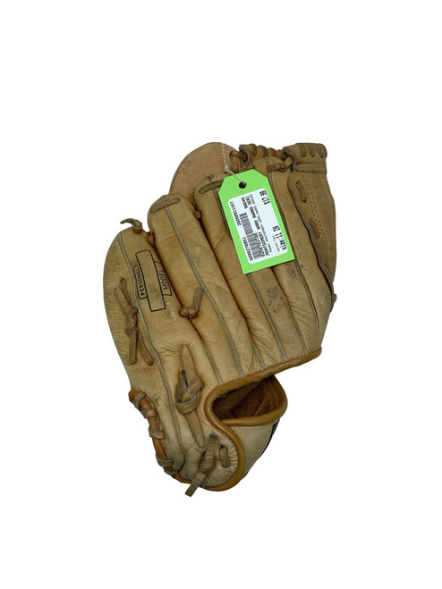 Vist Large View of Product Image Which is Used MONTGOMERY WARD AWARD SERIES BB/SB Glove RH Throw Tan 11"