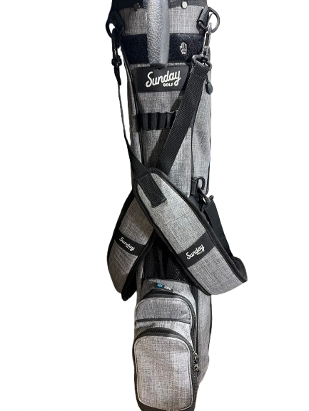 Vist Large View of Product Image Which is Used SUNDAY GOLF STAND BAG 2 WAY Mens Stand Bag Grey