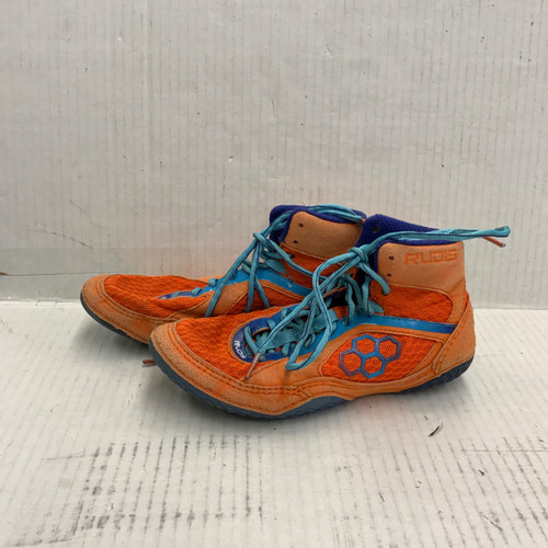 Vist Large View of Product Image Which is Used Rudis Wrestling Shoes Orange Senior 6.5