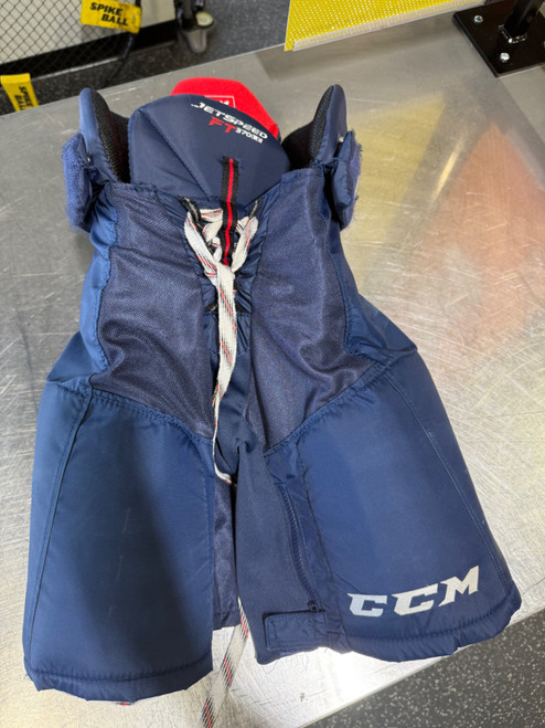 Vist Large View of Product Image Which is Used CCM JETSPEED FT 370 Junior Pant Navy Blue MD