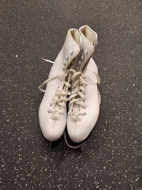 Vist Large View of Product Image Which is Used Chicago 301 WomensFigure Skate White Senior 8