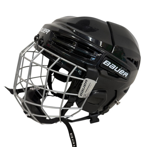Vist Large View of Product Image Which is Used Bauer PRODIGY Helmet Cage Combo Black Youth One Size
