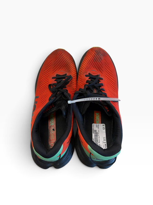Vist Large View of Product Image Which is Used Hoka Running/X-Train Shoes M Red Senior 10.5