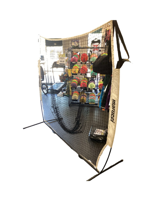 Vist Large View of Product Image Which is Used Marucci PITCHING NET BB/SB Pop-up Net White