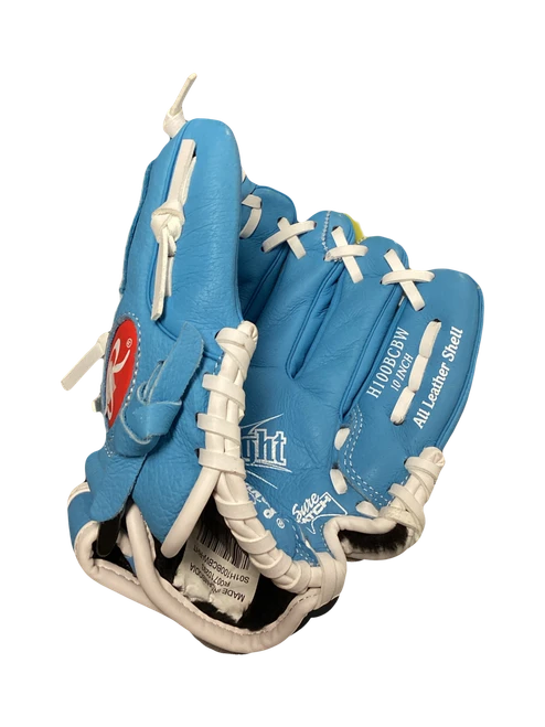 Vist Large View of Product Image Which is Used Rawlings HIGHLIGHT BB/SB Glove RH Throw Royal Blue 10"