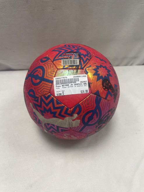 Vist Large View of Product Image Which is Used Puma NEYMAR JR GRAPHIC BALL All Size Soccer Ball Red 5