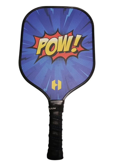 Vist Large View of Product Image Which is Used HELIUM POW PADDLE Pickleball Racquet Royal Blue