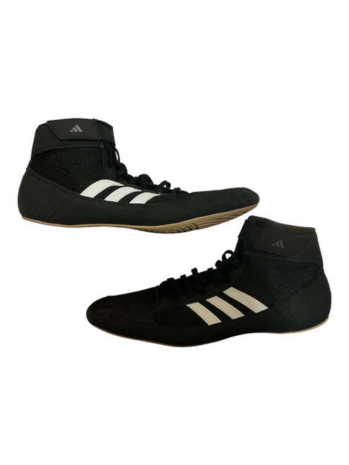 Vist Large View of Product Image Which is Used Adidas Wrestling Shoes Black Senior 13