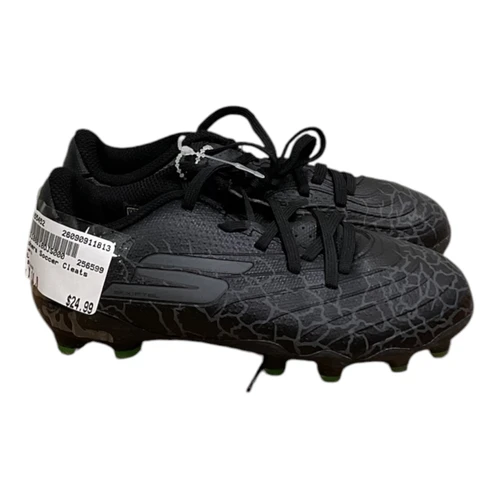 Vist Large View of Product Image Which is Used Sketchers Soccer Cleats Black Youth 11.0