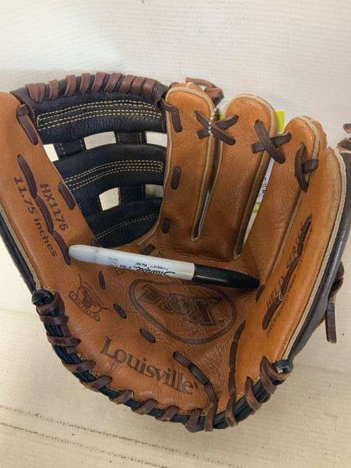 Vist Large View of Product Image Which is Used Louisville Slugger HX1176 BB/SB Glove RH Throw Brown 11 3/4"