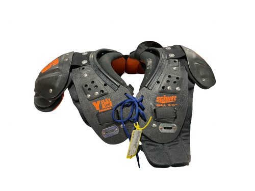Vist Large View of Product Image Which is Used Schutt Y FLEX 500 FB Shoulder Pads Black SM