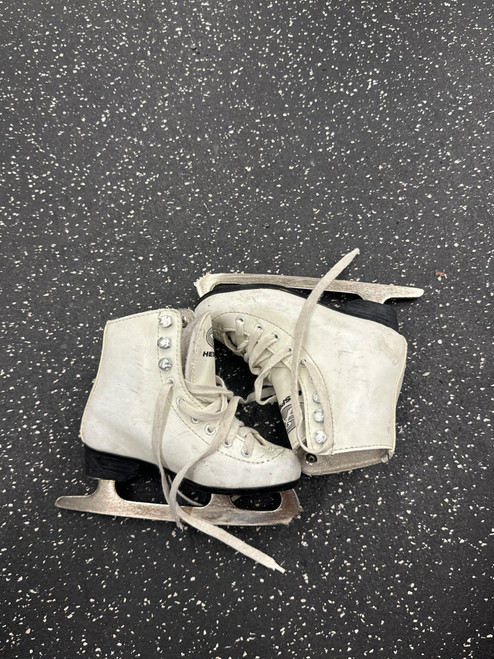 Vist Large View of Product Image Which is Used Hespeler WHITE FIGURE Girls Figure Skate White Youth 11.0