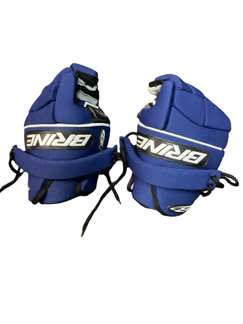 Vist Large View of Product Image Which is Used Brine L27 Lacrosse Gloves Mens Royal Blue XL