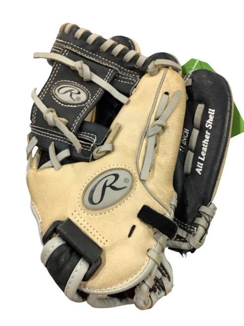 Vist Large View of Product Image Which is Used Rawlings SURE CATCH 11IN BB/SB Glove RH Throw Black 11"