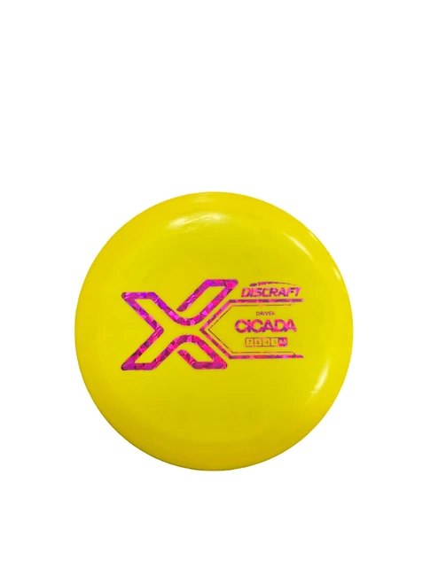 Vist Large View of Product Image Which is Used Discraft CICADA Disc Golf Driver Yellow