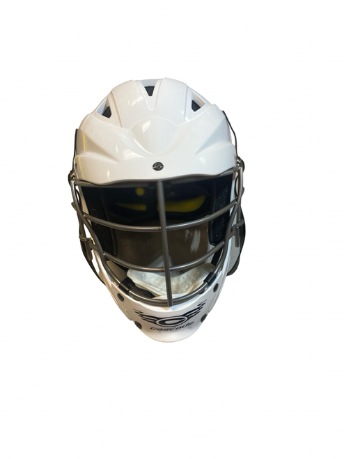 Vist Large View of Product Image Which is Used Cascade CSR YTH Lacrosse Helmet White MD