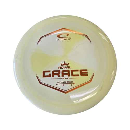 Vist Large View of Product Image Which is Used Latitude 64 ROYAL GRAND GRACE DRIVER Disc Golf Driver Yellow