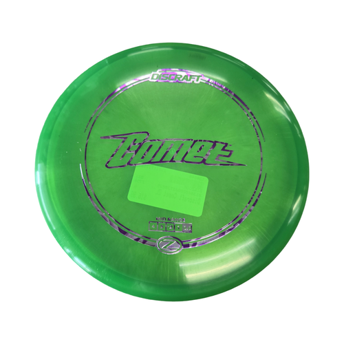 Vist Large View of Product Image Which is Used Discraft COMET Z MID Disc Golf Mid Range Green