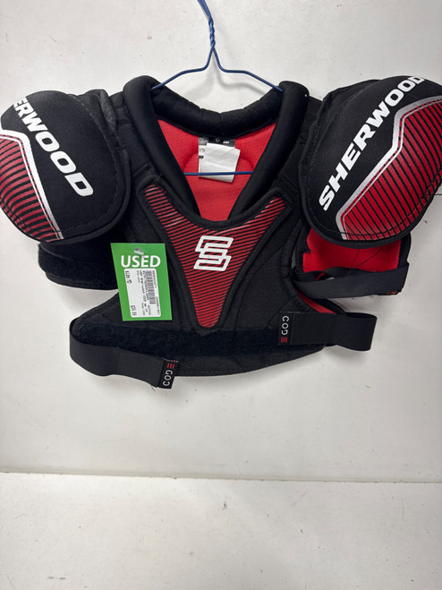 Vist Large View of Product Image Which is Used Sher-wood CODE Youth Shoulder Pads MD
