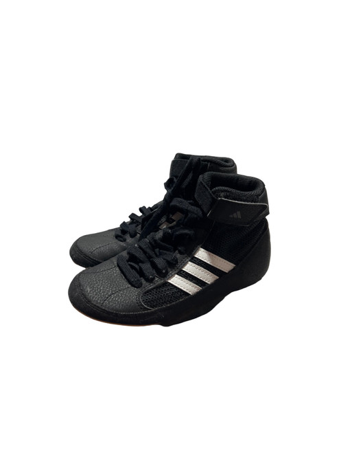 Vist Large View of Product Image Which is Used Adidas Wrestling Shoes Black Youth 13.0