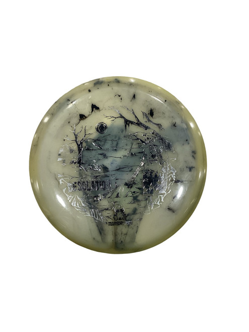 Vist Large View of Product Image Which is Used DOOMSDAY DESOLATION Disc Golf Mid Range White