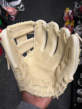 Vist Large View of Product Image Which is Used Marucci AS42A2 BB/SB Glove RH Throw Tan 11 1/4"