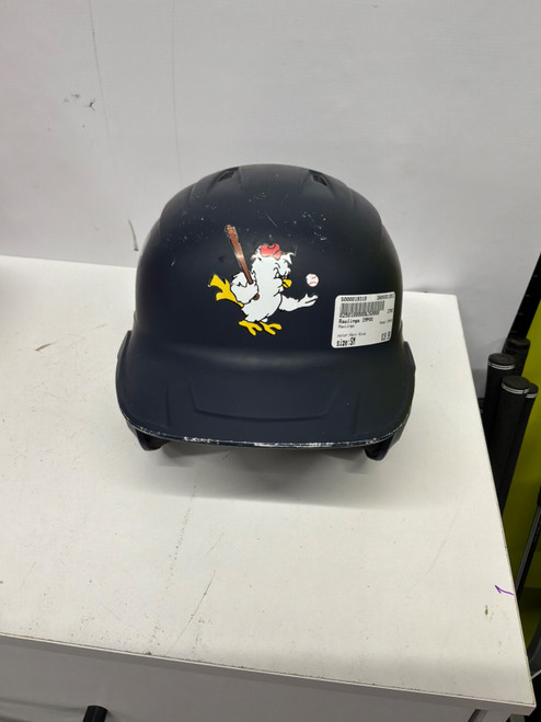 Vist Large View of Product Image Which is Used Rawlings IMPAX Batting Helmet No Mask Navy Blue SM