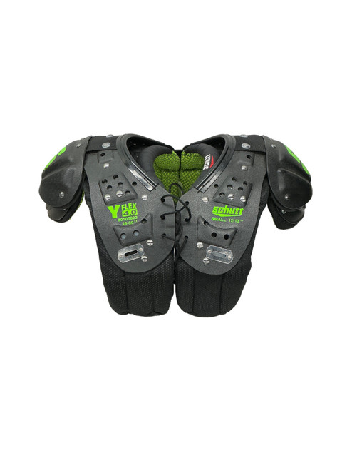 Vist Large View of Product Image Which is Used Schutt Y FLEX 4.0 80105803 FB Shoulder Pads Black SM