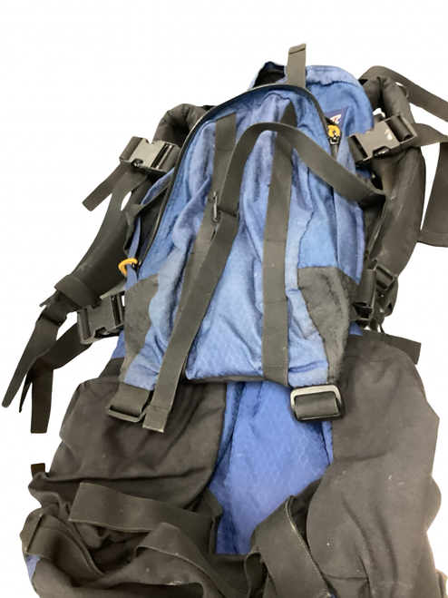 Vist Large View of Product Image Which is Used Jansport HICKING PACK Internal Frame Backpack Navy Blue