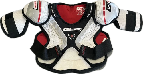 Vist Large View of Product Image Which is Used Bauer SUPREME 10 Junior Shoulder Pads MD