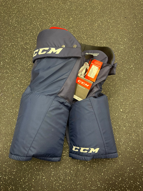 Vist Large View of Product Image Which is Used CCM FT 370 LE Senior Pant Navy Blue LG