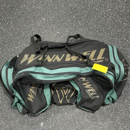 Vist Large View of Product Image Which is Used WinnWell Jr Hockey Carry Black And Green