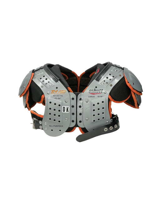 Vist Large View of Product Image Which is Used Schutt 80135705 FB Shoulder Pads Grey LG
