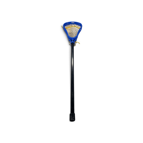 Vist Large View of Product Image Which is Used STX Junior Lacrosse Stick Blue Head, full length
