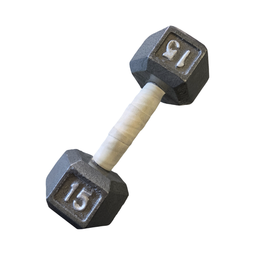 Vist Large View of Product Image Which is Used 15LB HEX DB Hex Dumbbell (Each) 15 lb