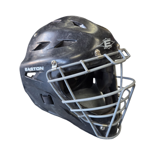Vist Large View of Product Image Which is Used Easton BLACK MAGIC JR CATCHERS HELMET Catchers Helmet w/Mask Black One Size