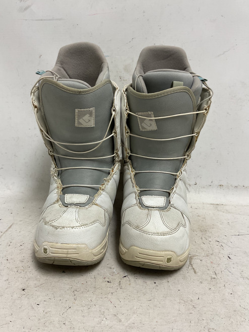 Vist Large View of Product Image Which is Used Burton MINT Womens Snowboard Boots White Senior 9