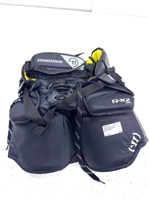Vist Large View of Product Image Which is Used Warrior RX2 Junior Goalie Pant Black SM