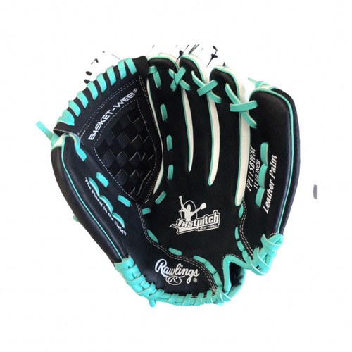 Vist Large View of Product Image Which is Used Rawlings FASTPITCH BB/SB Glove RH Throw Black 11 1/2"