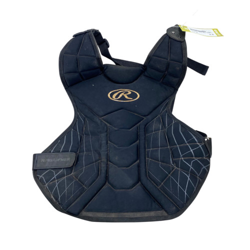 Vist Large View of Product Image Which is Used Rawlings CHEST PROTECTOR Catchers Chest Protector Black Junior
